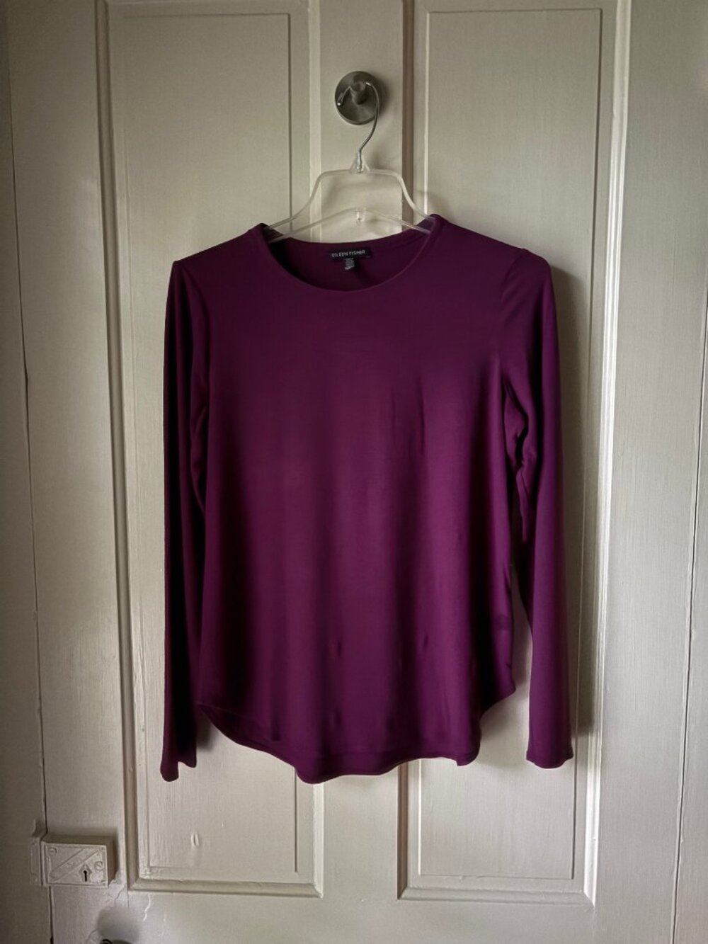 Eileen Fisher Fuschia Long Sleeve Tee